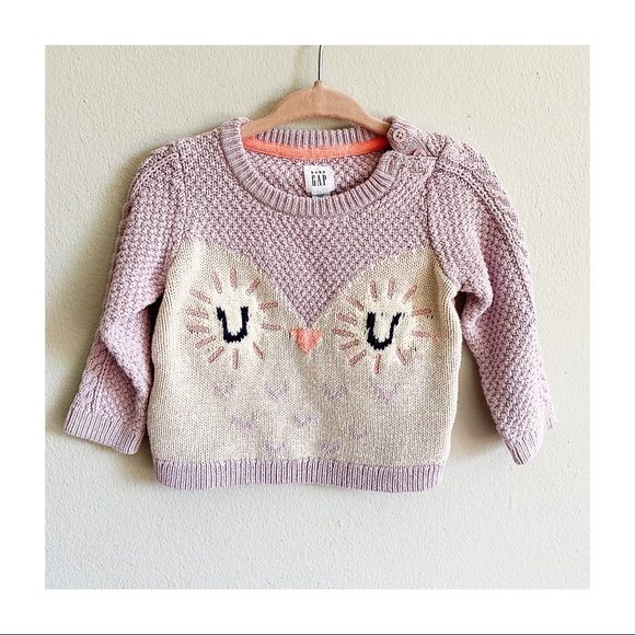 GAP Other - • Baby Gap • Knitted Owl Sweater 12-18 months